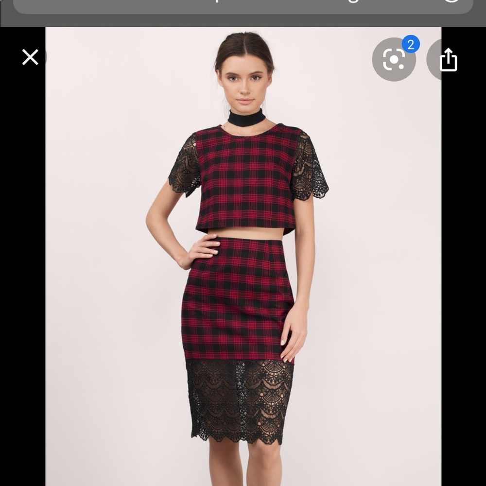 Tobi matching top and skirt